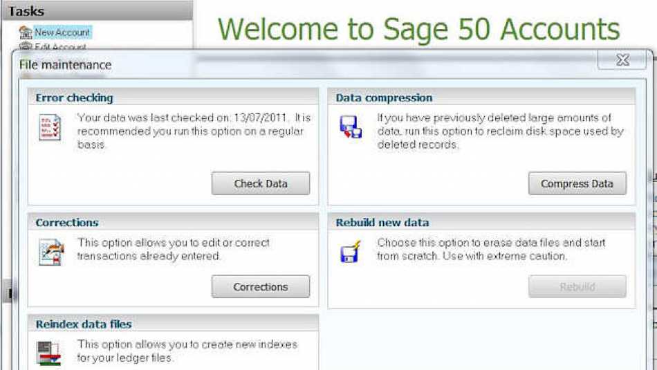Good housekeeping in Sage 50 means regular checking!